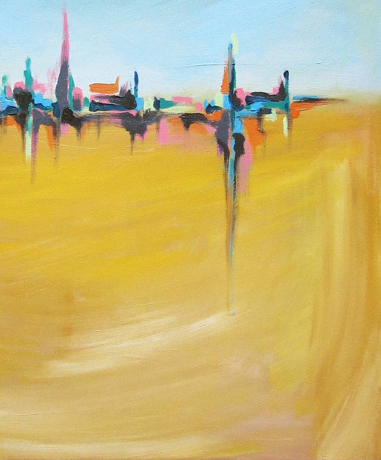 Original Abstract Landscape Painting by Margarita Doseva