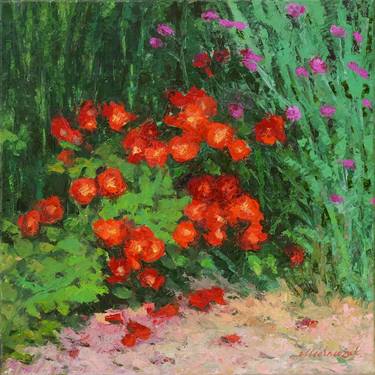 Print of Impressionism Floral Paintings by Richard Mierniczak