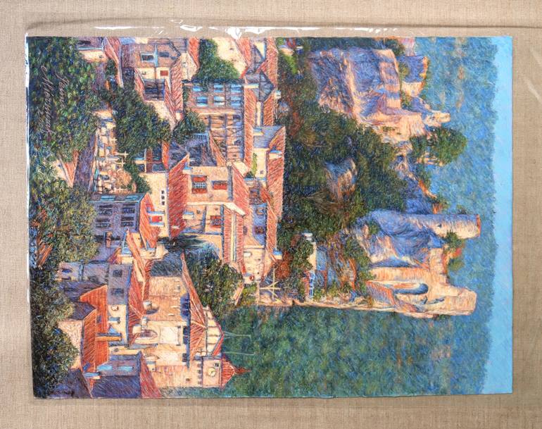 Original Impressionism Landscape Drawing by Richard Mierniczak