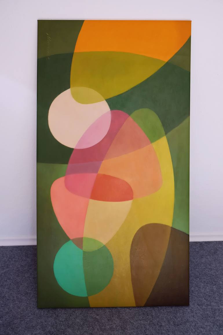 Original Cubism Abstract Painting by Richard Mierniczak