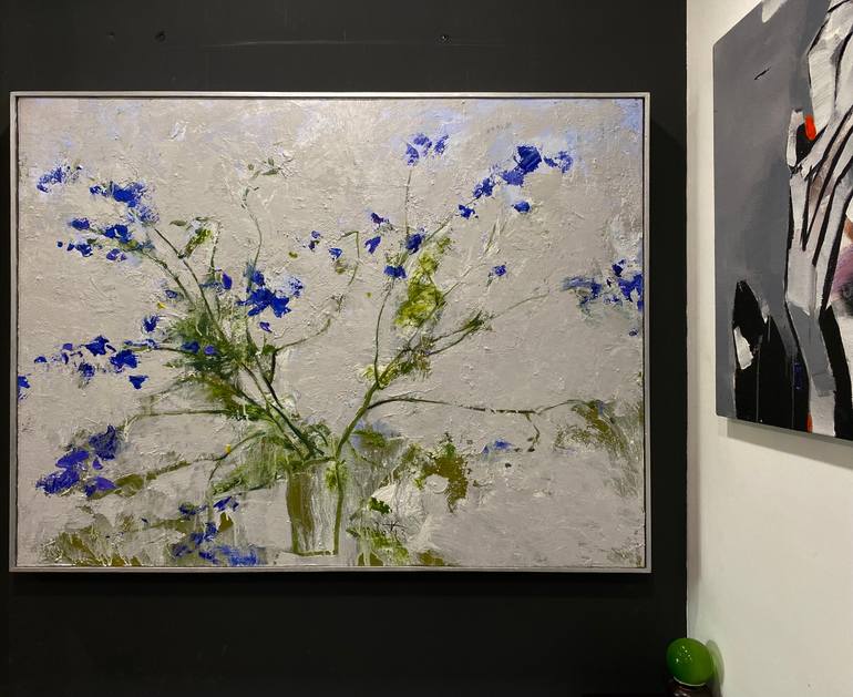 Original Art Deco Still Life Painting by Artist Chu Van