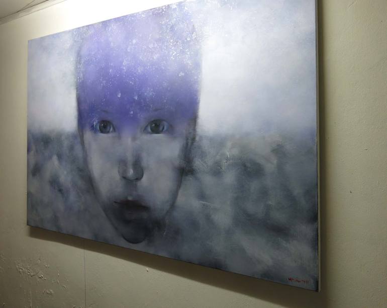 Original contemporaty Portrait Painting by artist Chu Van