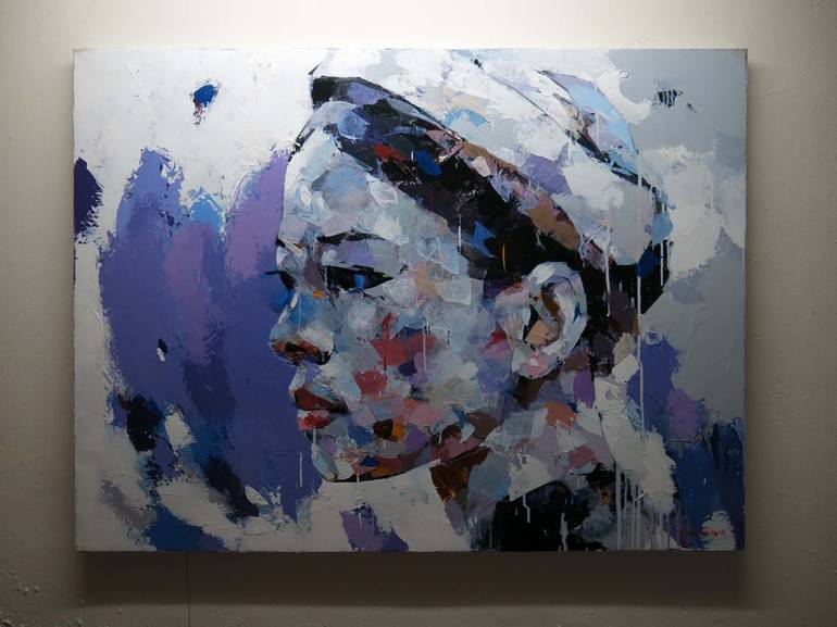 Original Modern Portrait Painting by artist Chu Van