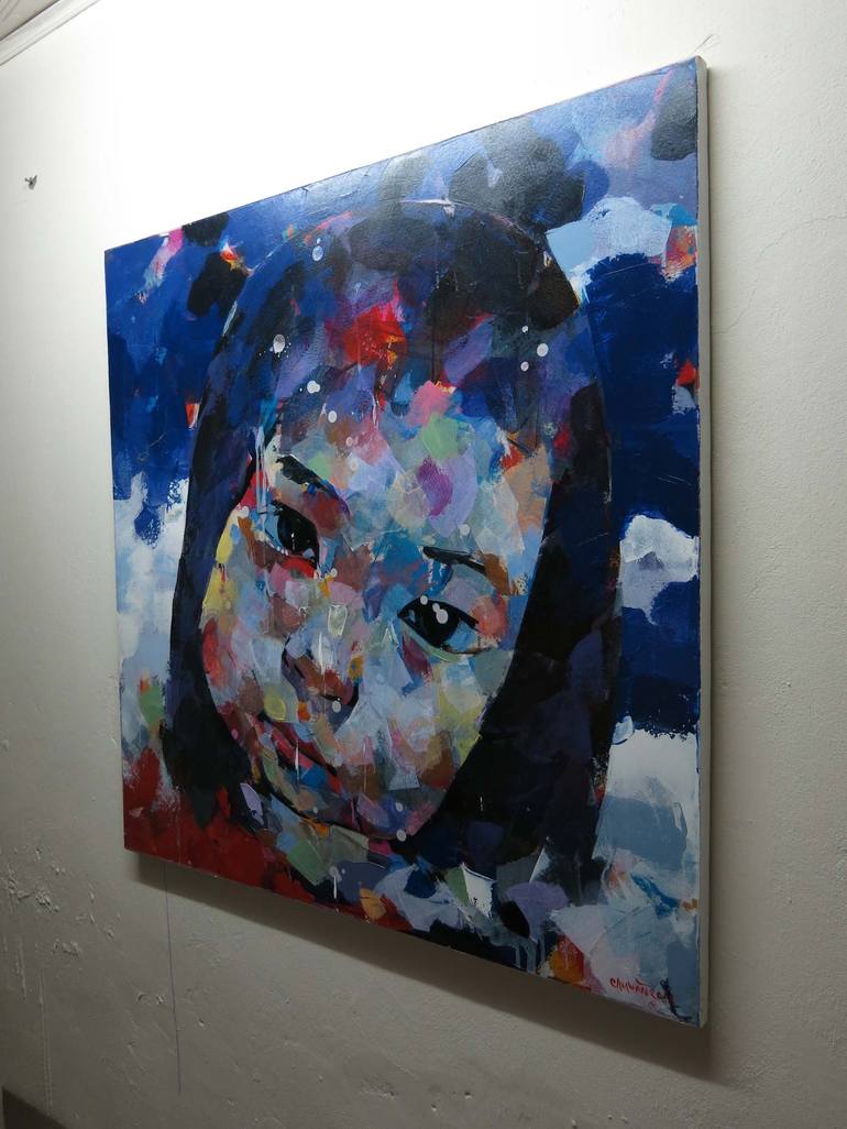 Original Portrait Painting by artist Chu Van