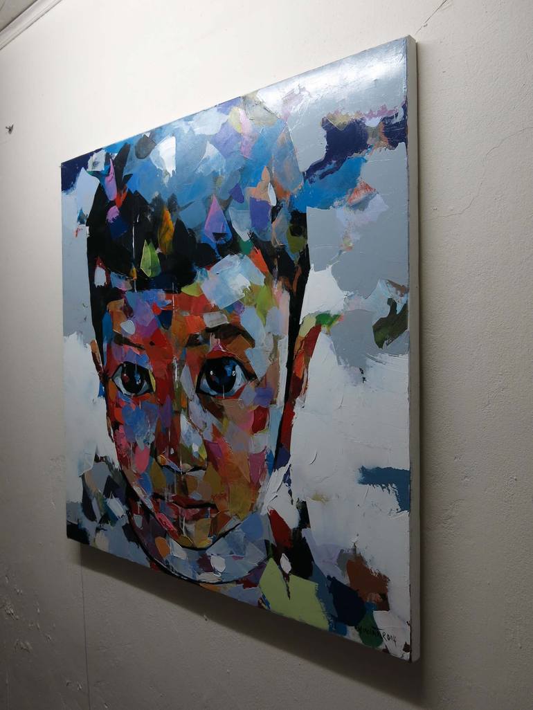 Original Portrait Painting by artist Chu Van