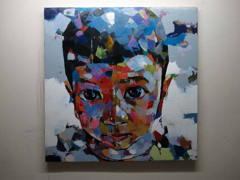 Original Portrait Painting by artist Chu Van