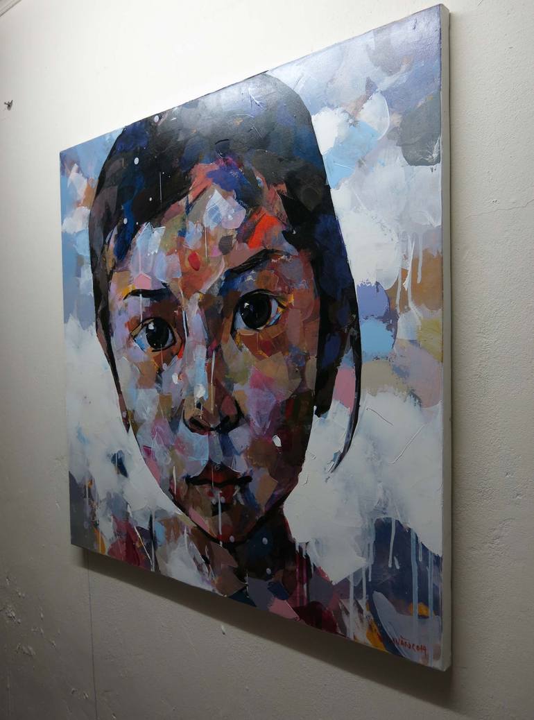 Original Modern Portrait Painting by artist Chu Van