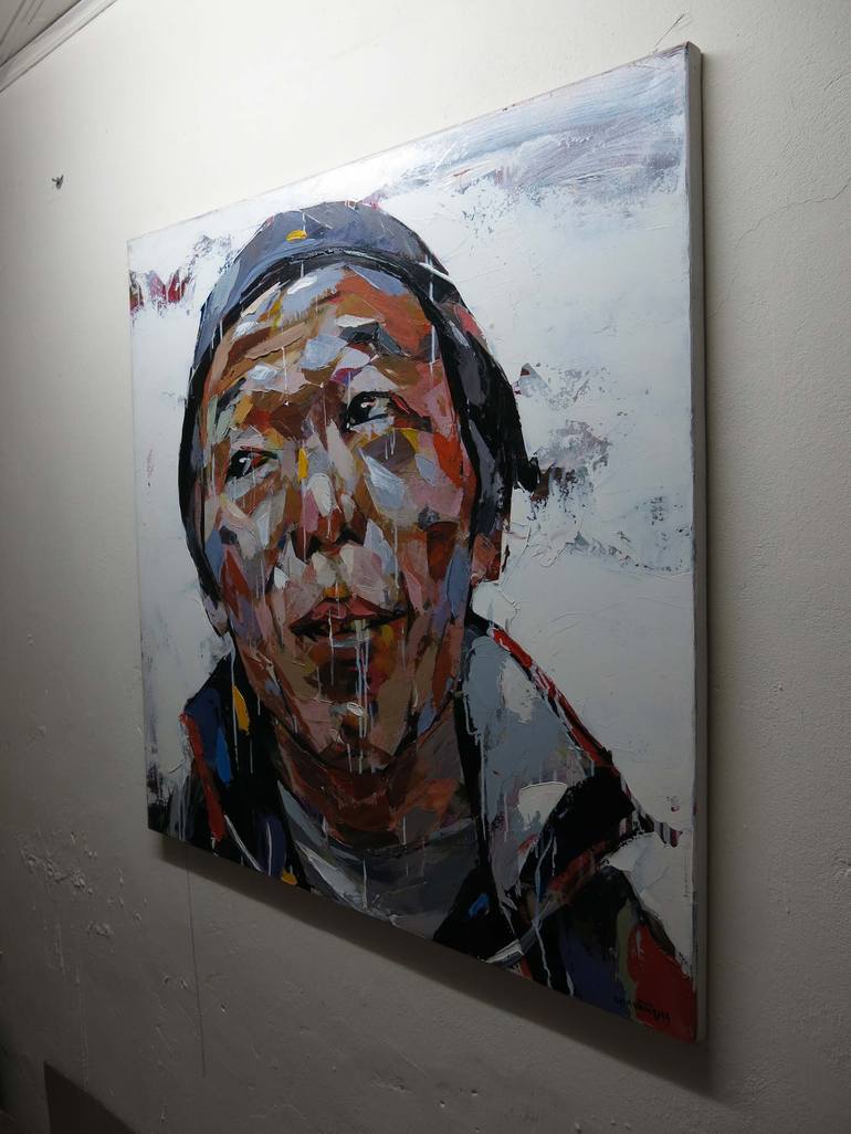 Original Modern Portrait Painting by artist Chu Van