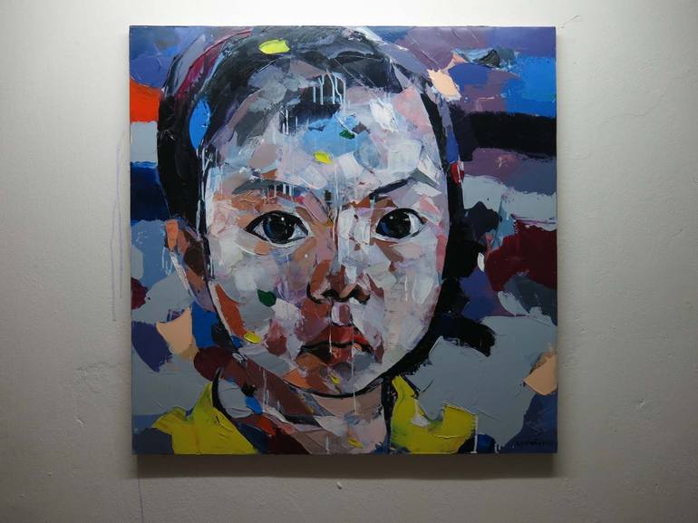 Original Modern Portrait Painting by artist Chu Van