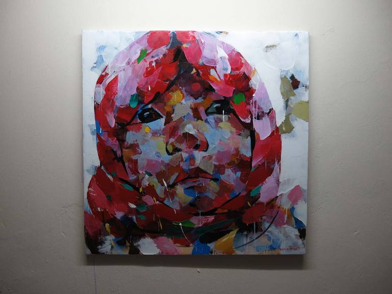 Original Modernism People Painting by Artist Chu Van
