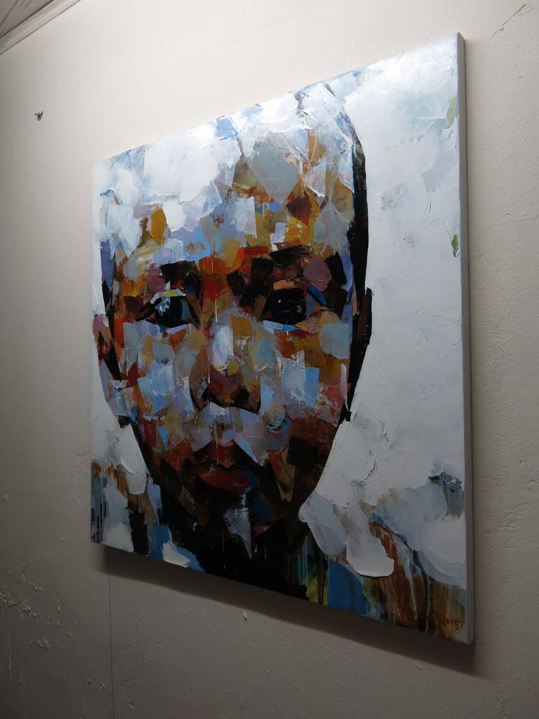 Original Modernism People Painting by Artist Chu Van