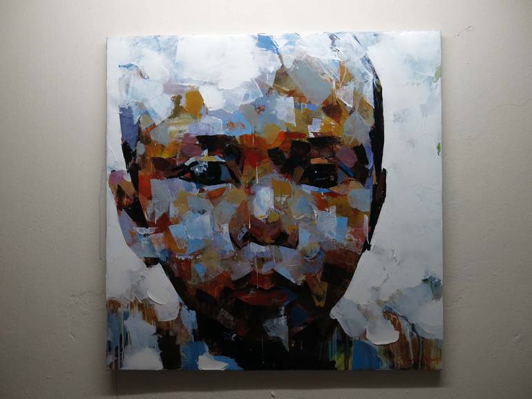 Original Modernism People Painting by Artist Chu Van