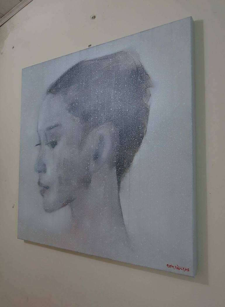 Original Portrait Painting by artist Chu Van