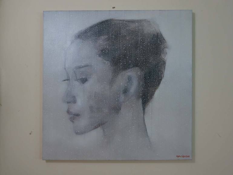 Original Modern Portrait Painting by artist Chu Van