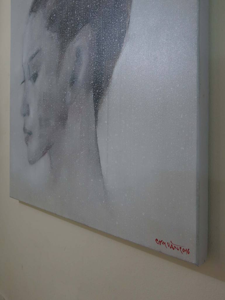 Original Modern Portrait Painting by artist Chu Van