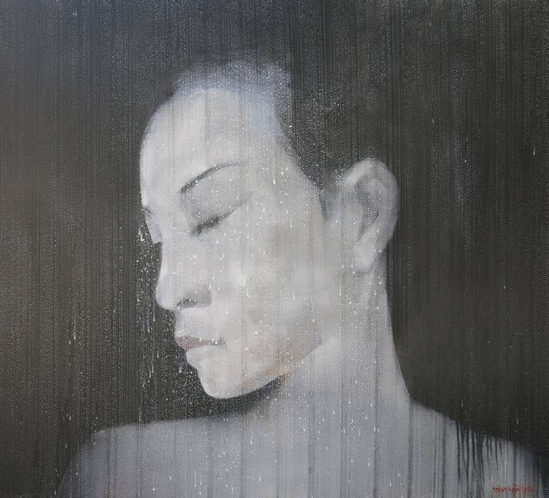 Print of Modern Portrait Paintings by Artist Chu Van