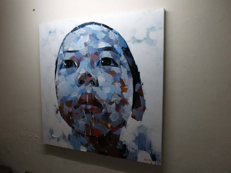 Original Portrait Painting by artist Chu Van