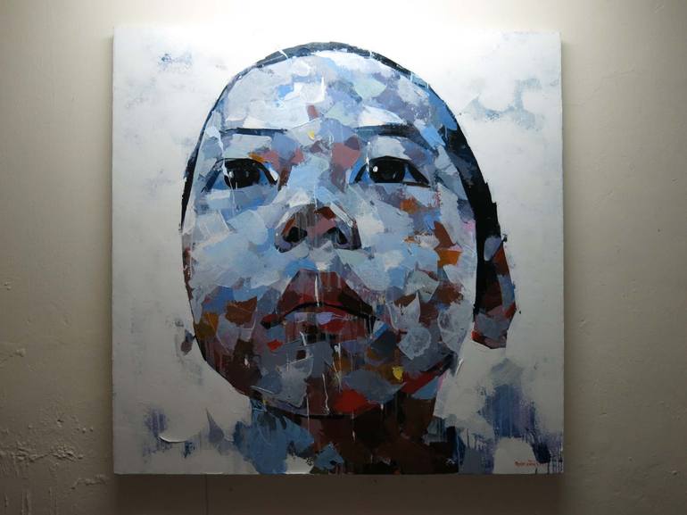 Original Modern Portrait Painting by artist Chu Van