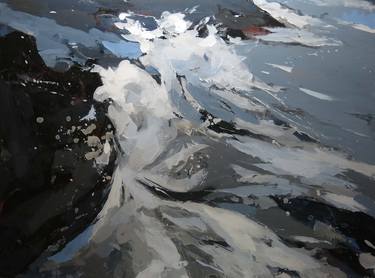 Original Abstract Expressionism Landscape Paintings by artist Chu Van