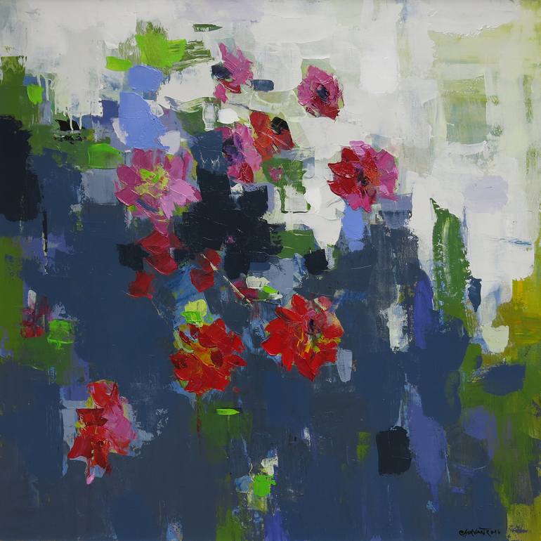Print of Modern Garden Paintings by Artist Chu Van