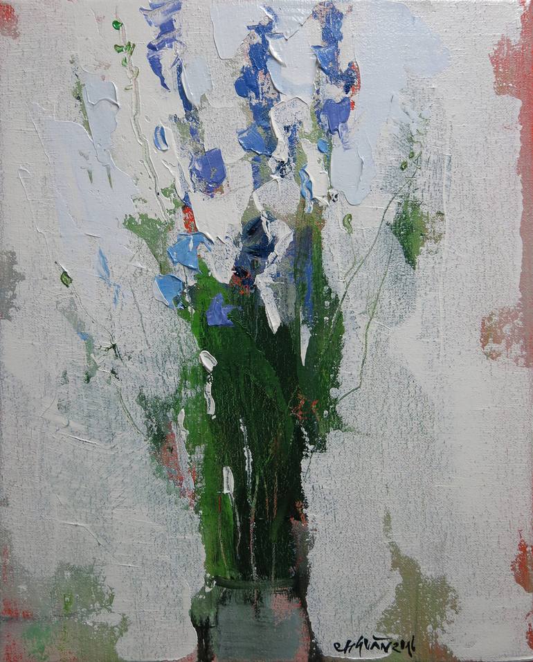 purple violet Painting by Artist Chu Van | Saatchi Art
