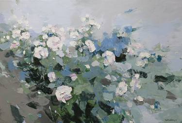 Original Modern Garden Paintings by Artist Chu Van