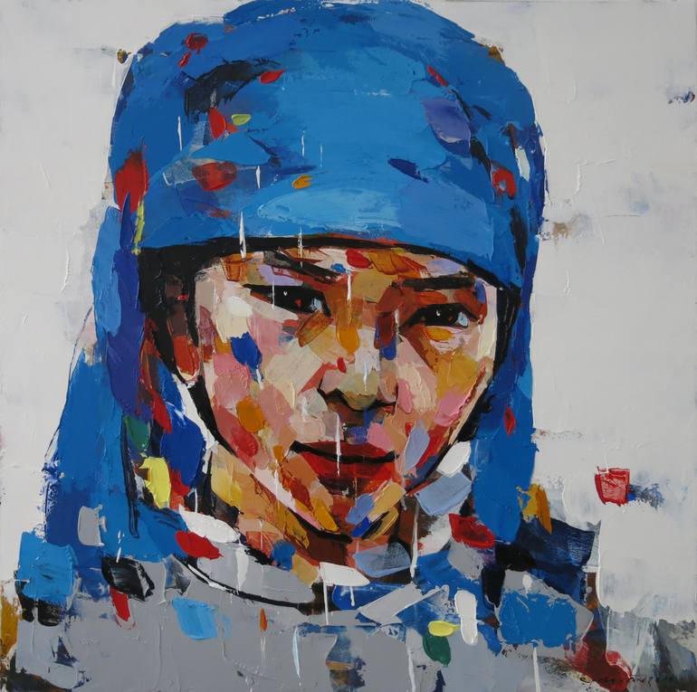 Print of Modern Portrait Paintings by Artist Chu Van