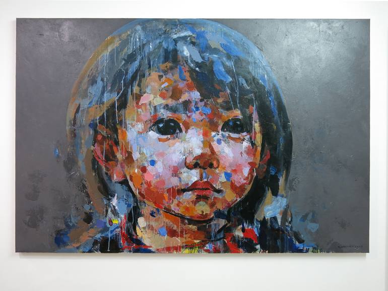 Original Modern Portrait Painting by artist Chu Van