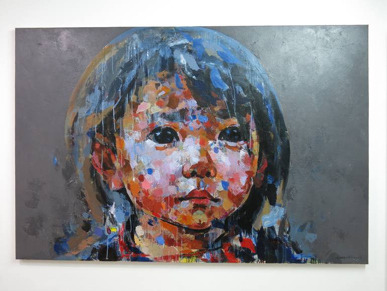 Original Modern Portrait Painting by artist Chu Van