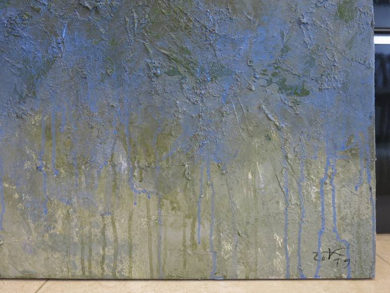 Original Abstract Expressionism Landscape Painting by Artist Chu Van
