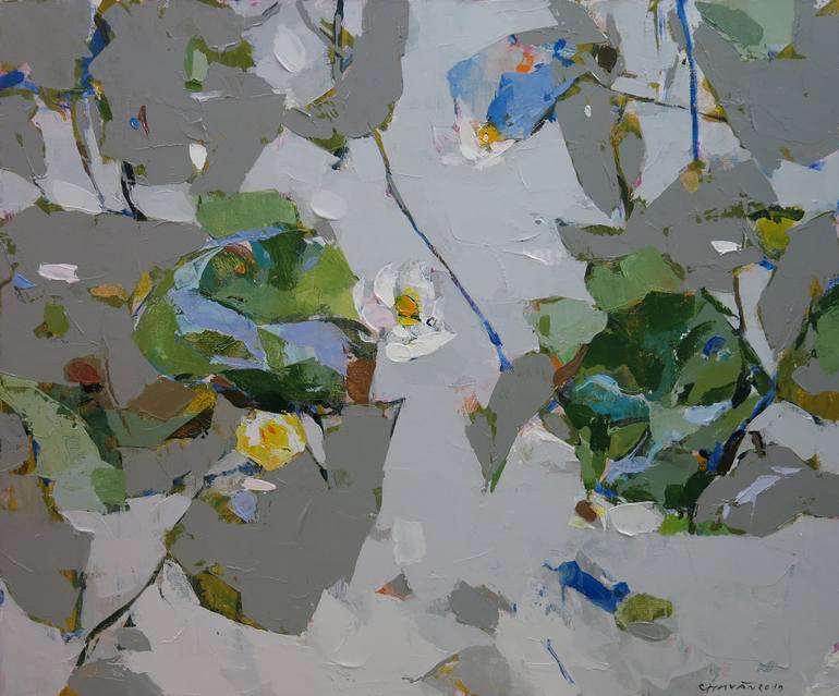 Print of Modern Garden Paintings by Artist Chu Van
