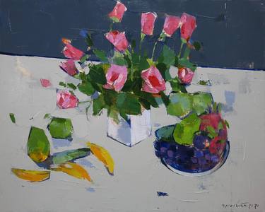 Original Modern Still Life Paintings by artist Chu Van