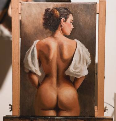 Original Figurative Nude Paintings by matteo lepore
