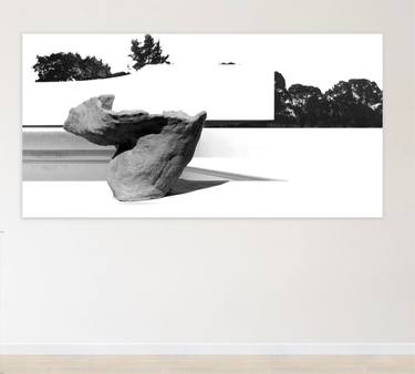 Original Abstract Landscape Mixed Media by DOMINIKA NIKI BLAZEK