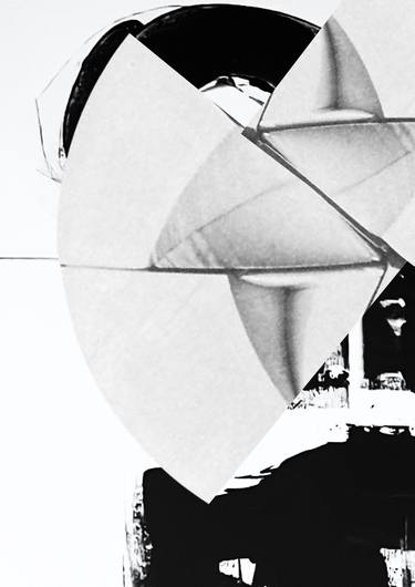Original Bauhaus Abstract Mixed Media by DOMINIKA NIKI BLAZEK
