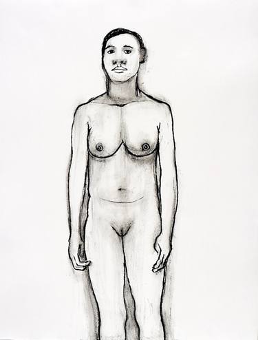 Original Expressionism Nude Drawings by Joyce Kubat