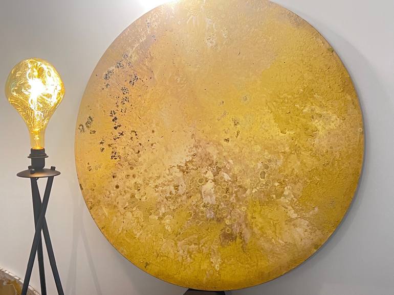 Original Abstract Painting by Emma Scarle | Expressionism Art on Canvas | Talking to the Moon