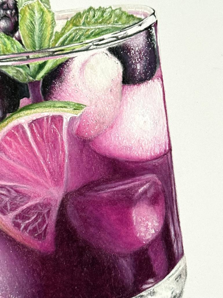 Original Realism Food & Drink Drawing by Manuel Reartes