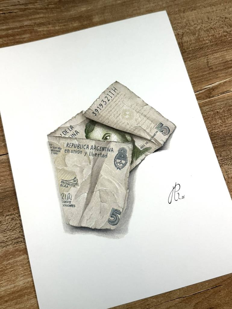 Original Realism Still Life Drawing by Manuel Reartes