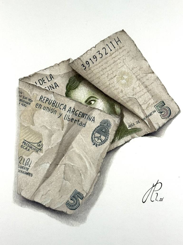 Original Realism Still Life Drawing by Manuel Reartes