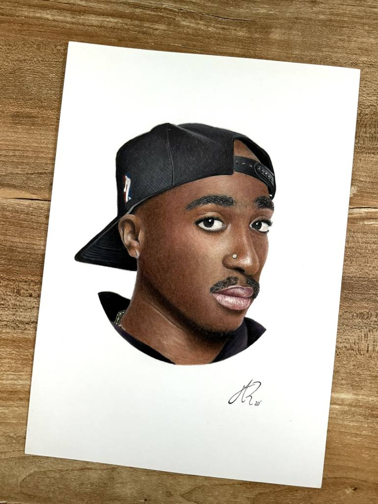 Original Realism Pop Culture/Celebrity Drawing by Manuel Reartes