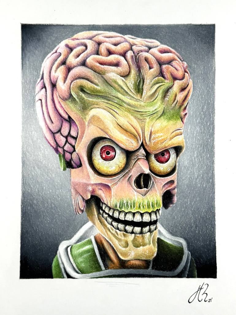 Original Photorealism Pop Culture/Celebrity Drawing by Manuel Reartes