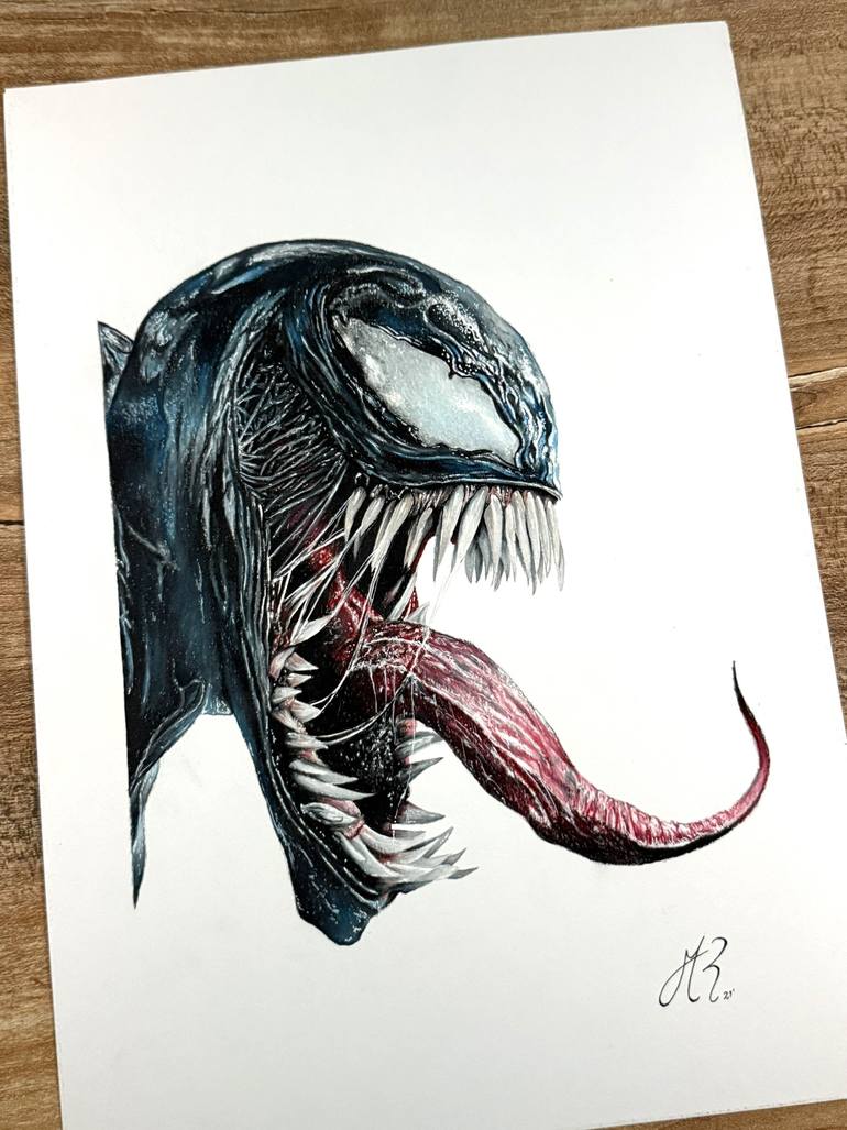Original Photorealism Pop Culture/Celebrity Drawing by Manuel Reartes