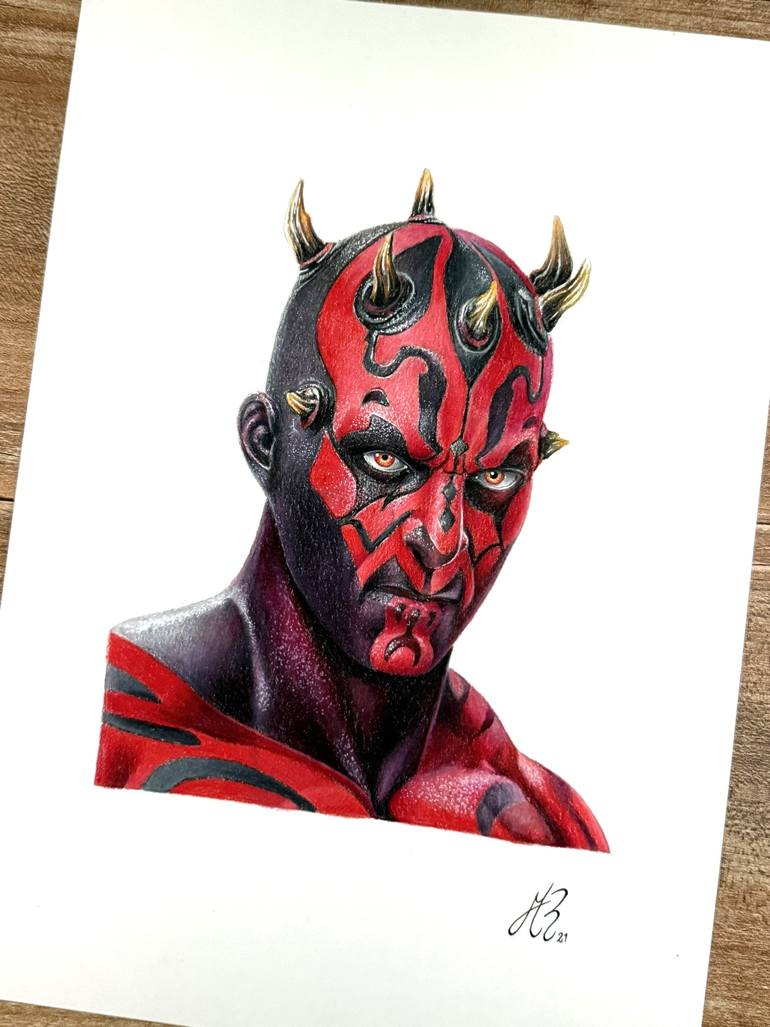 Original Photorealism Pop Culture/Celebrity Drawing by Manuel Reartes