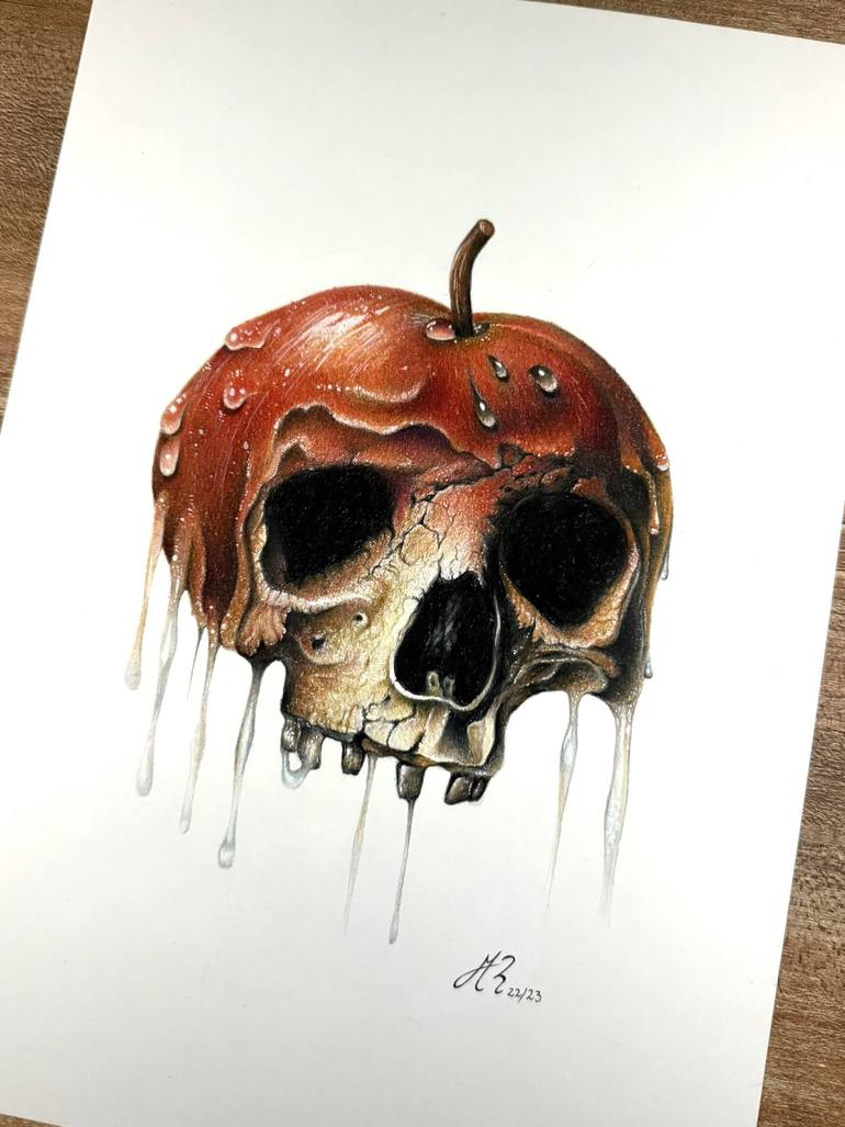 Original Photorealism Still Life Drawing by Manuel Reartes