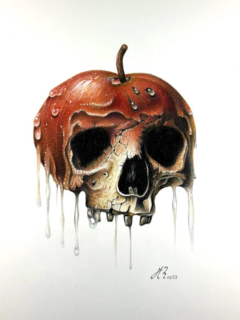 Original Photorealism Still Life Drawing by Manuel Reartes