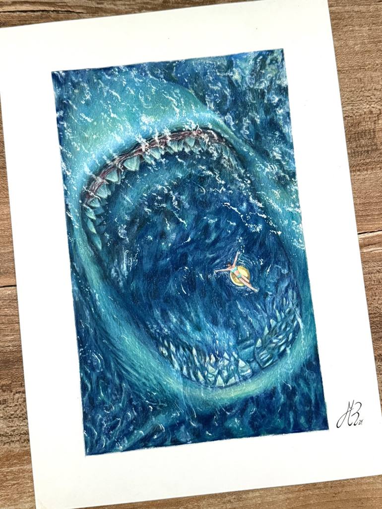 Original Photorealism Animal Drawing by Manuel Reartes