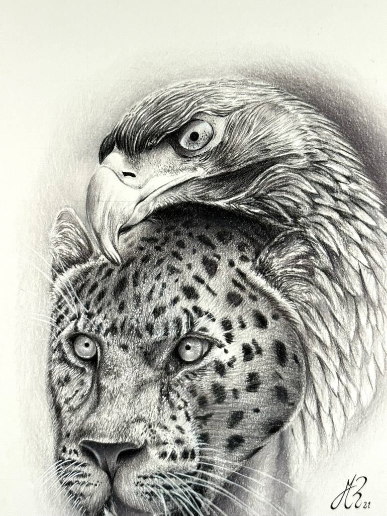 Original Photorealism Animal Drawing by Manuel Reartes