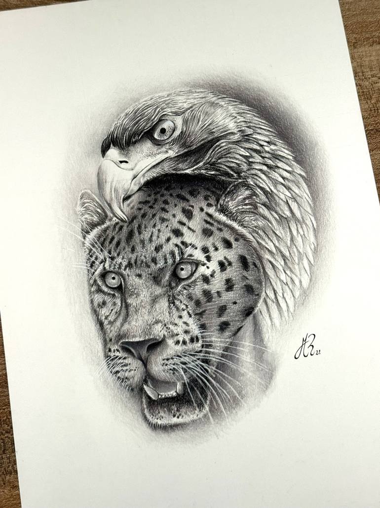 Original Photorealism Animal Drawing by Manuel Reartes