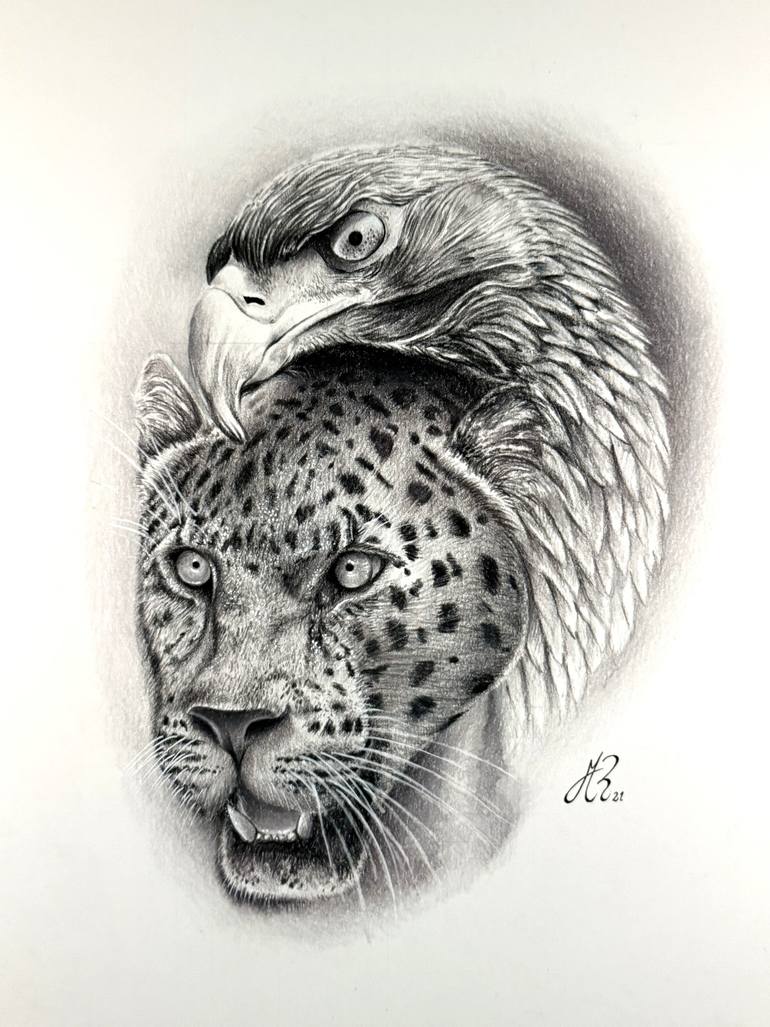 Original Photorealism Animal Drawing by Manuel Reartes